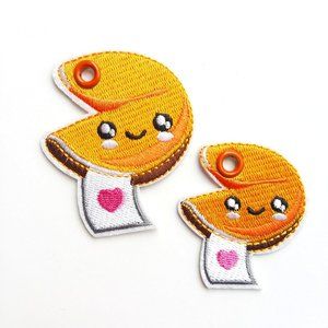 Kawaii fortune cookie shoe charms Roller Skates shoelace accessories